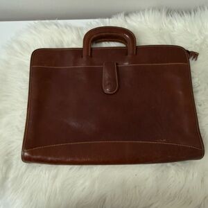 Classic Brown Leather Men's Briefcase